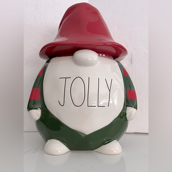 Rae Dunn JOLLY cookie jar. Has never been used. - Picture 1 of 2